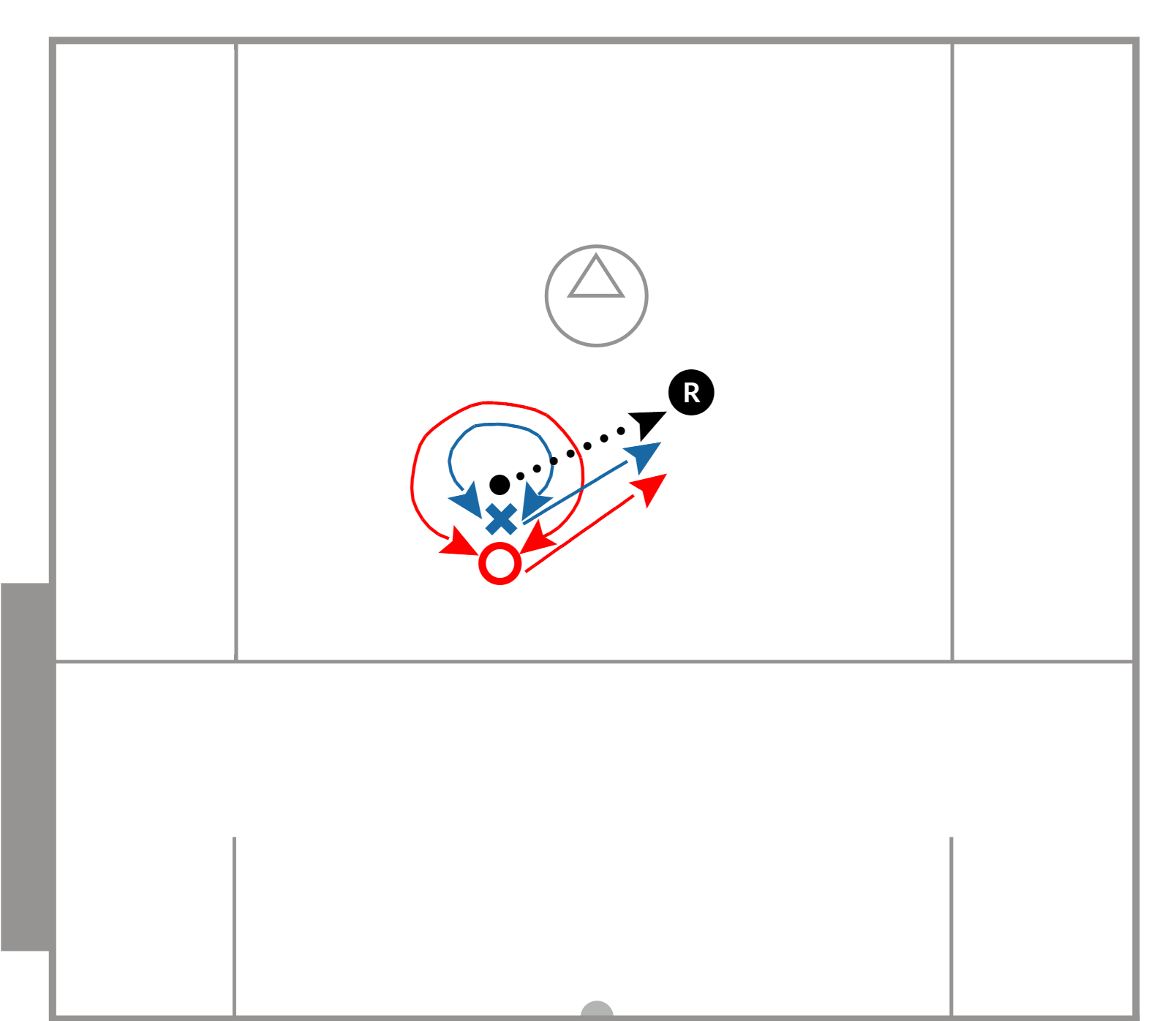 Lacrosse Practice Plans - Handcuff Ground Ball Drill