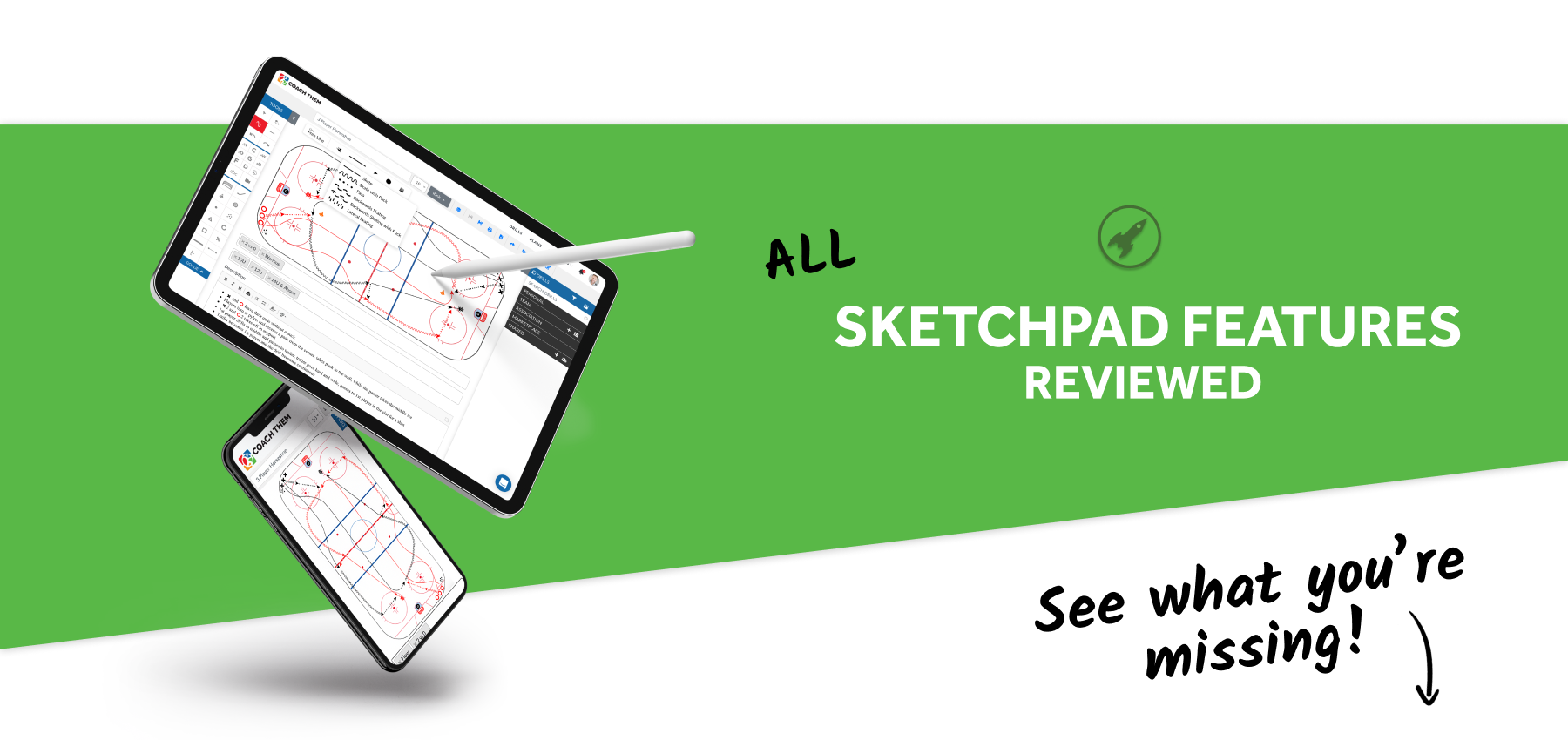 Sketchpad Drill Drawing Features | CoachThem