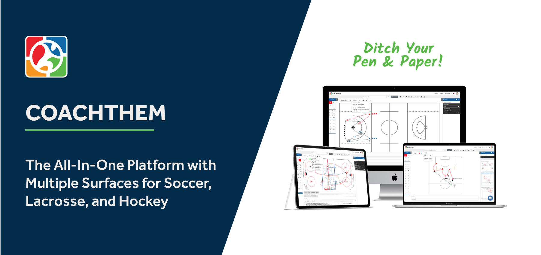 The All-In-One Platform with Multiple Surfaces for Soccer, Lacrosse, and Hockey